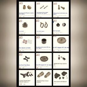 AGAMA RACING   A8 and A215E 8th scale RC parts